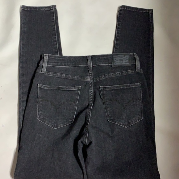 Levi’s 721 women’s size 27 charcoal high rise skinny denim Stretch Jeans. - Picture 7 of 15
